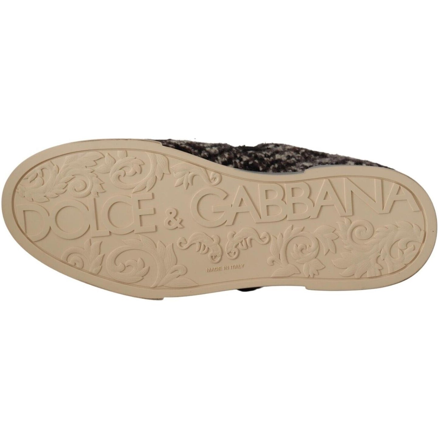 Dolce & Gabbana Silver Elegance Leather Sneakers Dolce & Gabbana