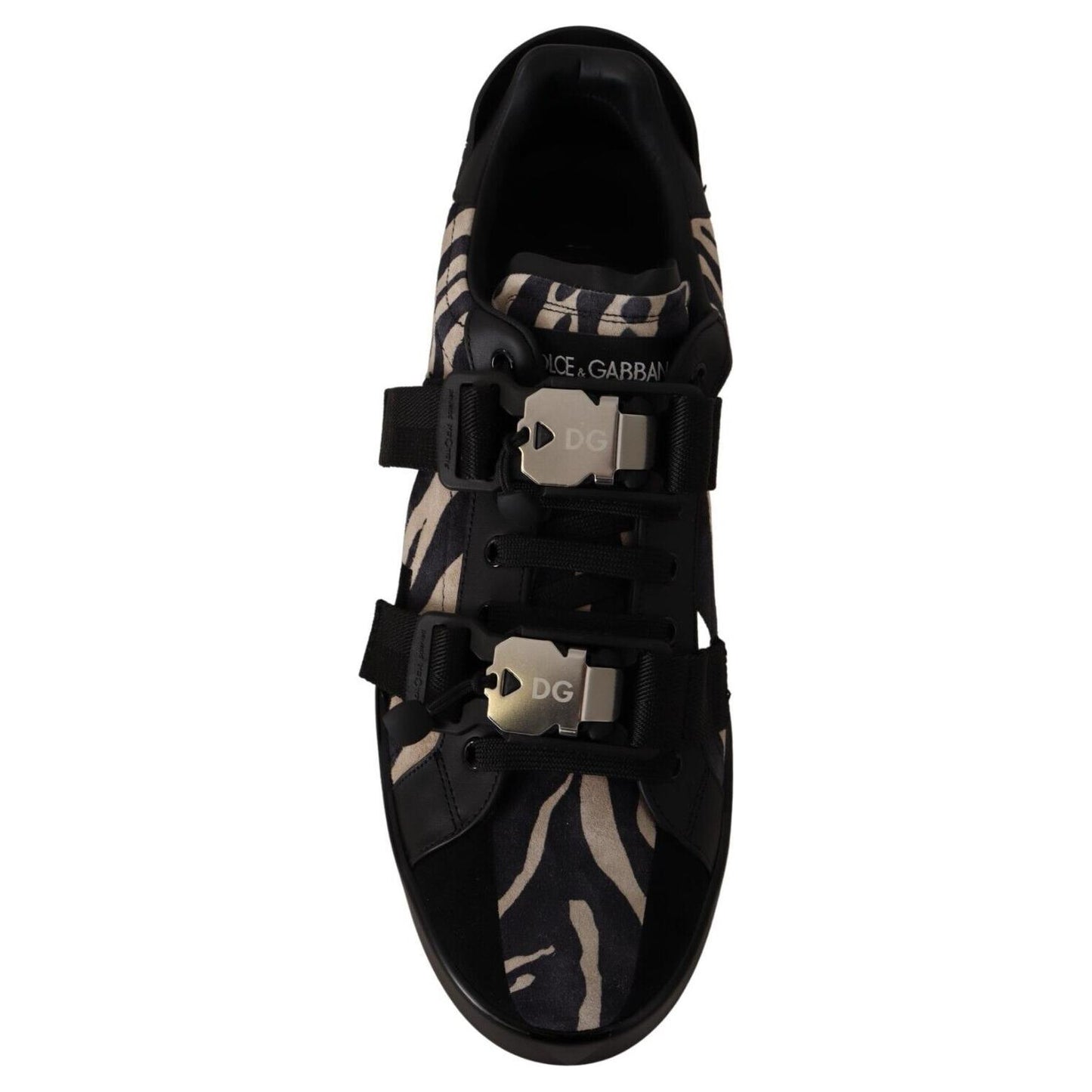 Dolce & Gabbana Zebra Suede Low Top Fashion Sneakers MAN SNEAKERS Dolce & Gabbana