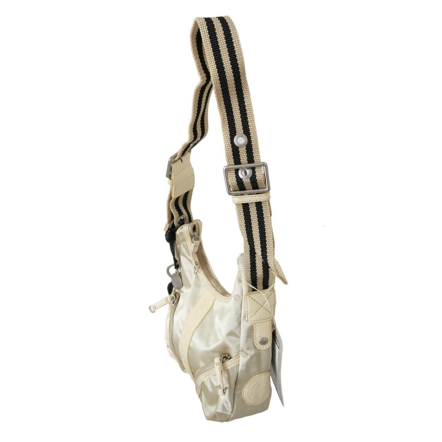 别致的白色布艺单肩包 - 适合任何场合