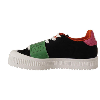 GCDS Multicolor Suede Low Top Lace Up Women Sneakers Shoes