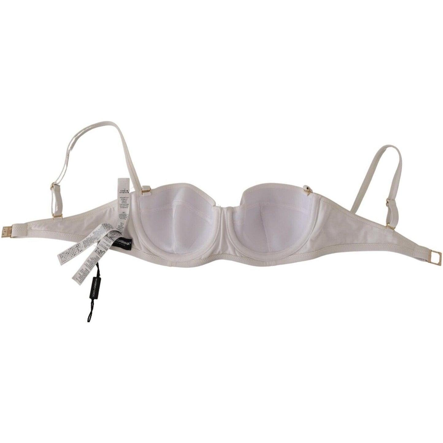 Dolce & Gabbana Chic White Nylon Balconette Bra Dolce & Gabbana