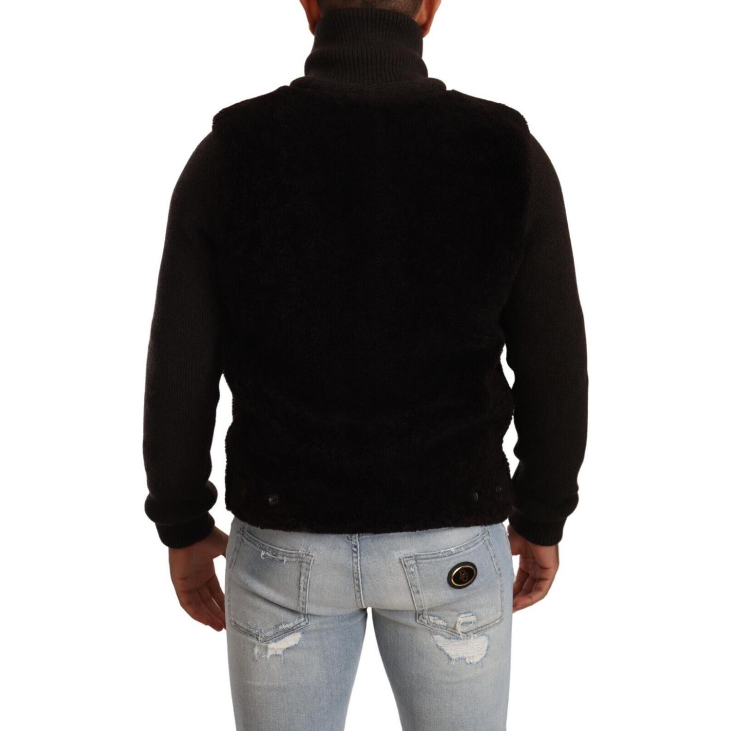 سترة بومبر جلدية أنيقة من دولتشي آند غابانا