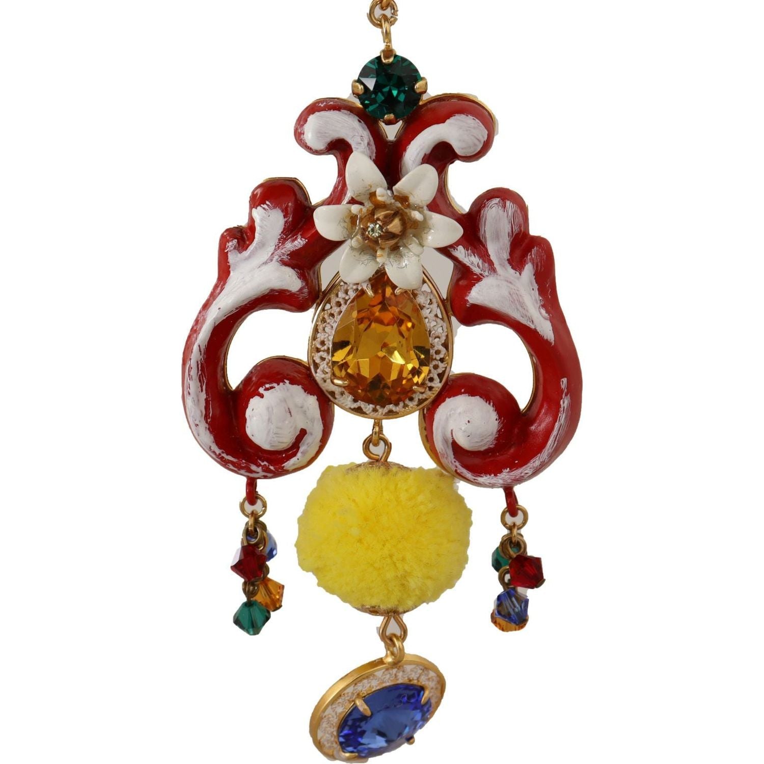 قلادة دولتشي آند غابانا متعددة الألوان من الكريستال