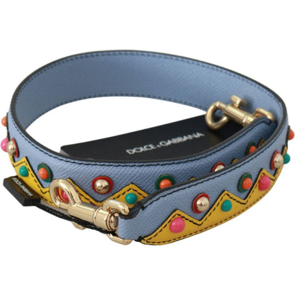 Dolce & Gabbana Blue Handbag Accessory Shoulder Strap Leather
