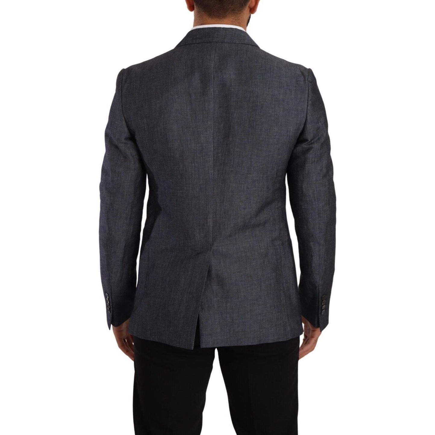 Dolce & Gabbana Elegant Slim Fit Two-Button Blue Blazer Dolce & Gabbana