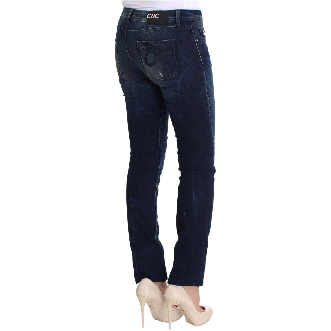 Costume National Chic Slim Fit Skinny Blue Jeans Costume National