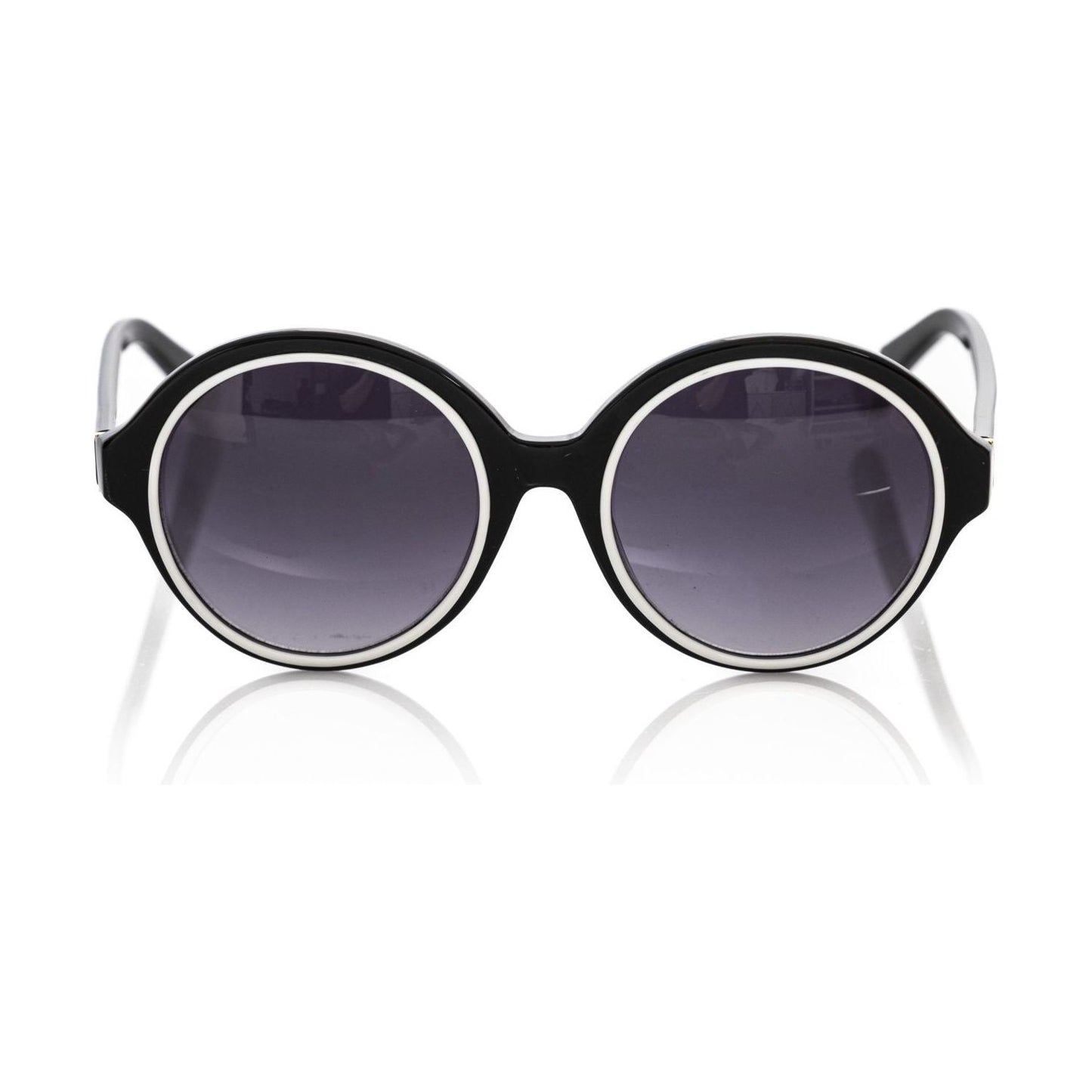 Frankie Morello Black Acetate Women Sunglass Frankie Morello