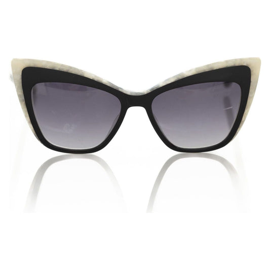 Frankie Morello Black Acetate Women Sunglass Frankie Morello