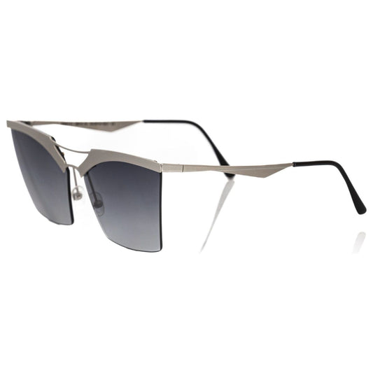 Frankie Morello Silver Metallic Women Sunglass Frankie Morello