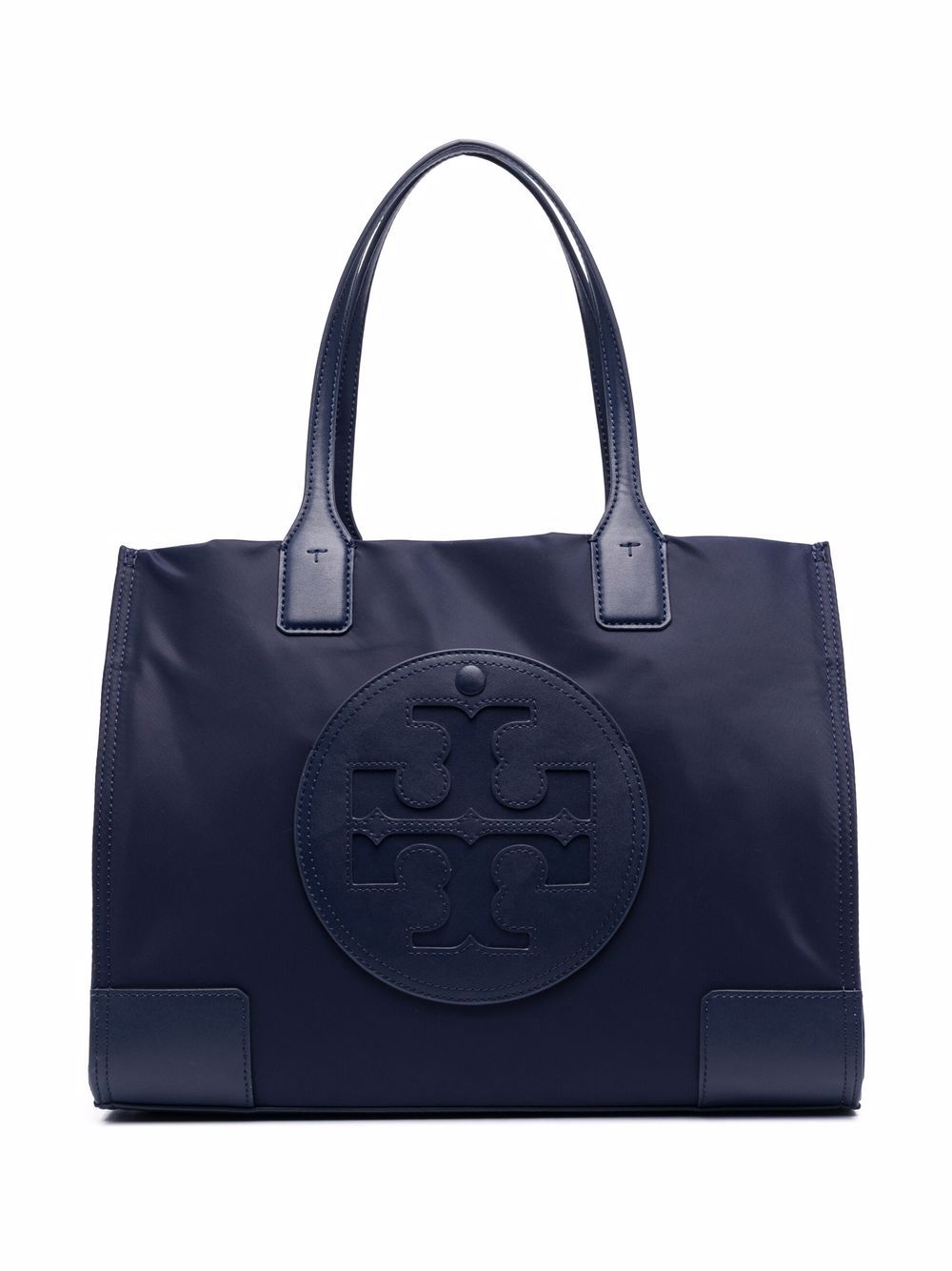 Tory Burch blue logo patch upcycled materials Bag Shopper Tory Burch