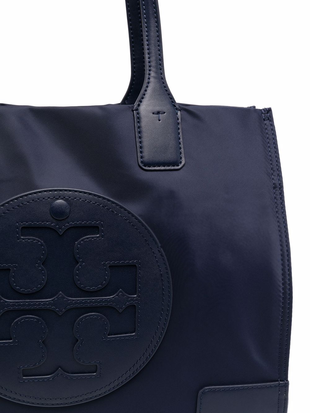 Tory Burch blue logo patch upcycled materials Bag Shopper Tory Burch