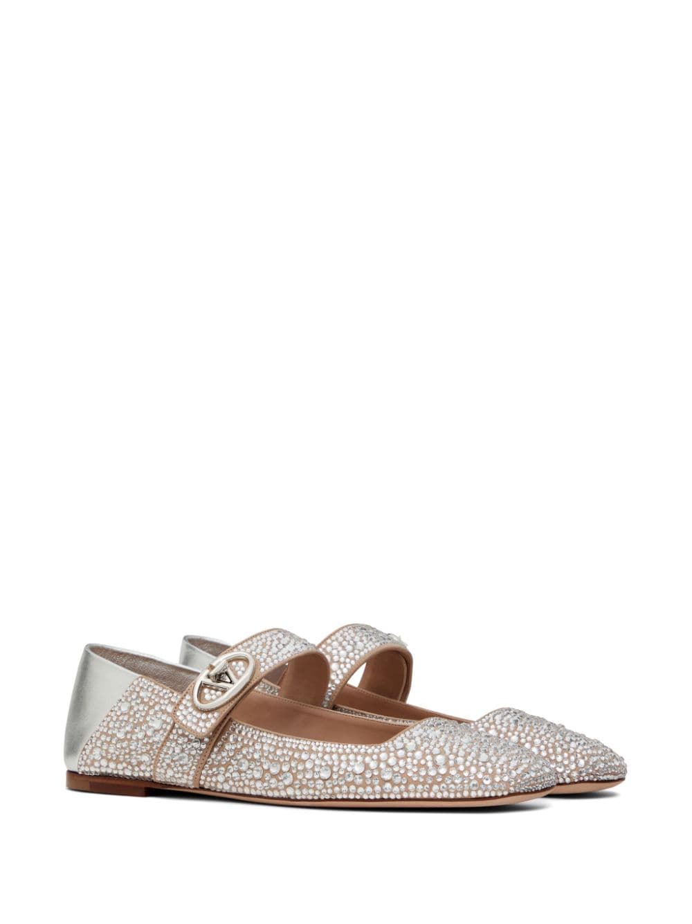 Valentino Garavani Flat shoes Silver Flat Shoes Valentino Garavani