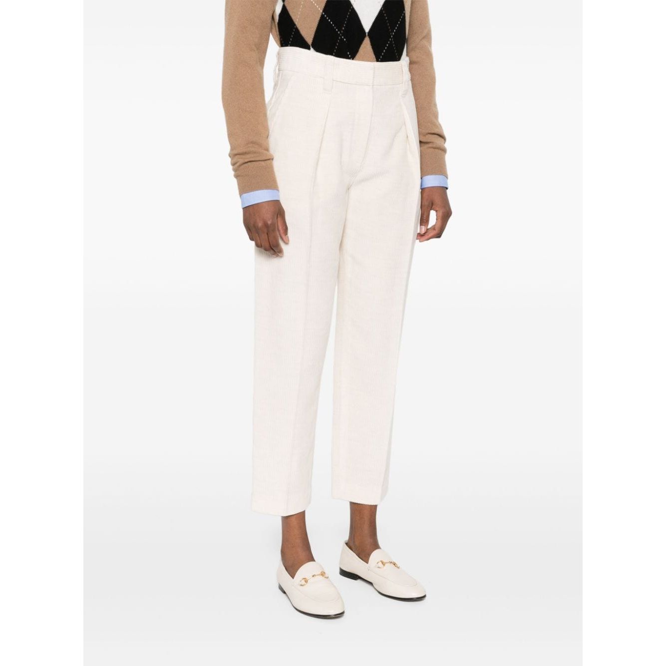 Brunello Cucinelli Trousers Ivory Trousers Brunello Cucinelli