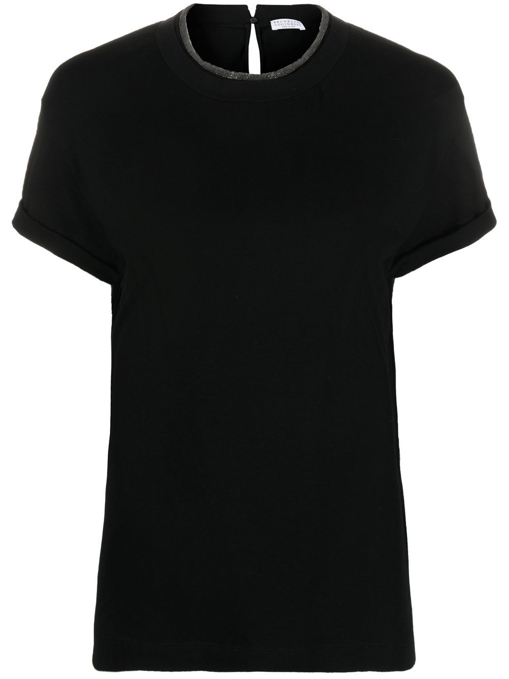 Brunello Cucinelli T-shirts and Polos Black Topwear Brunello Cucinelli