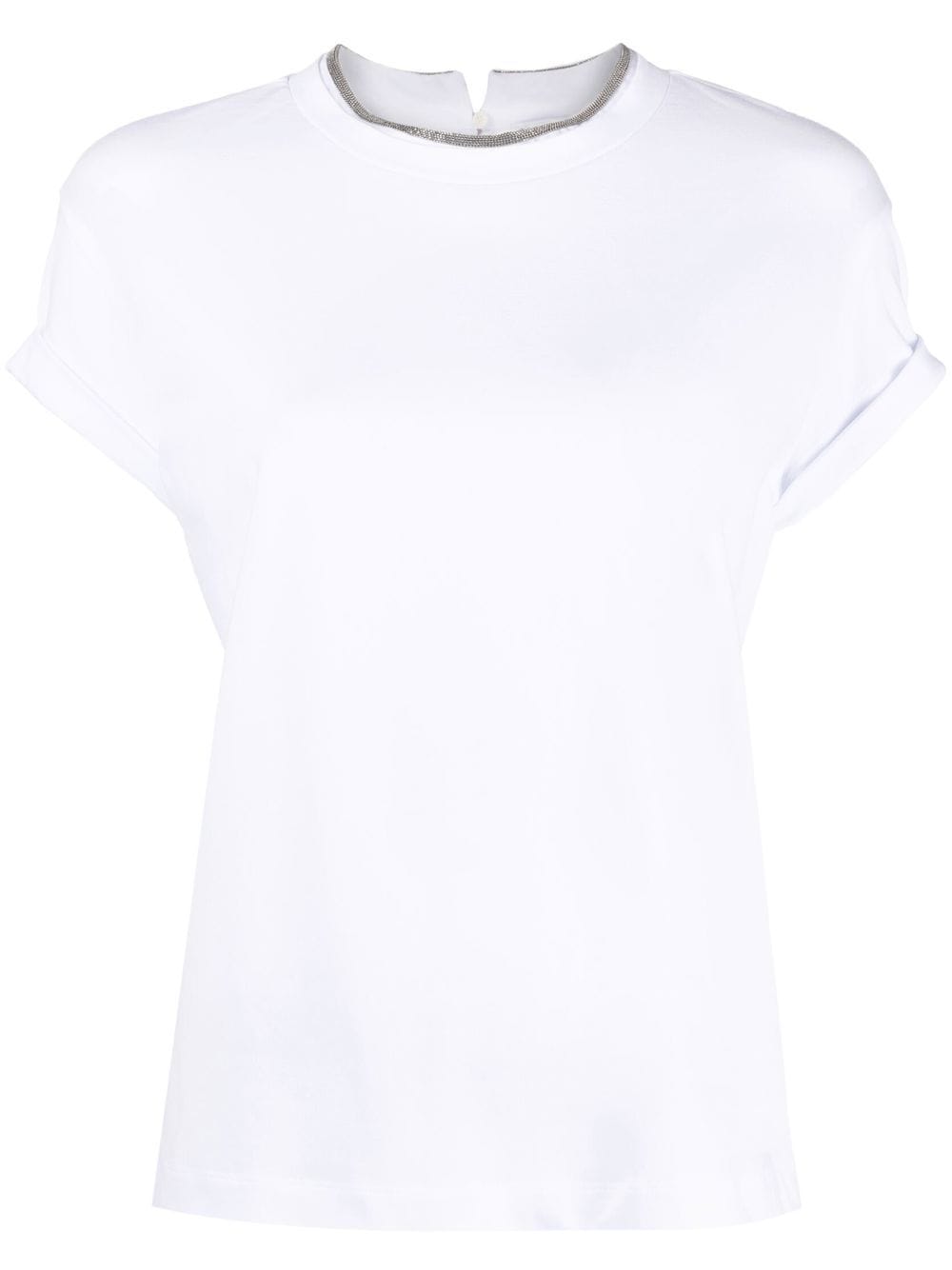 Brunello Cucinelli T-shirts and Polos White Topwear Brunello Cucinelli