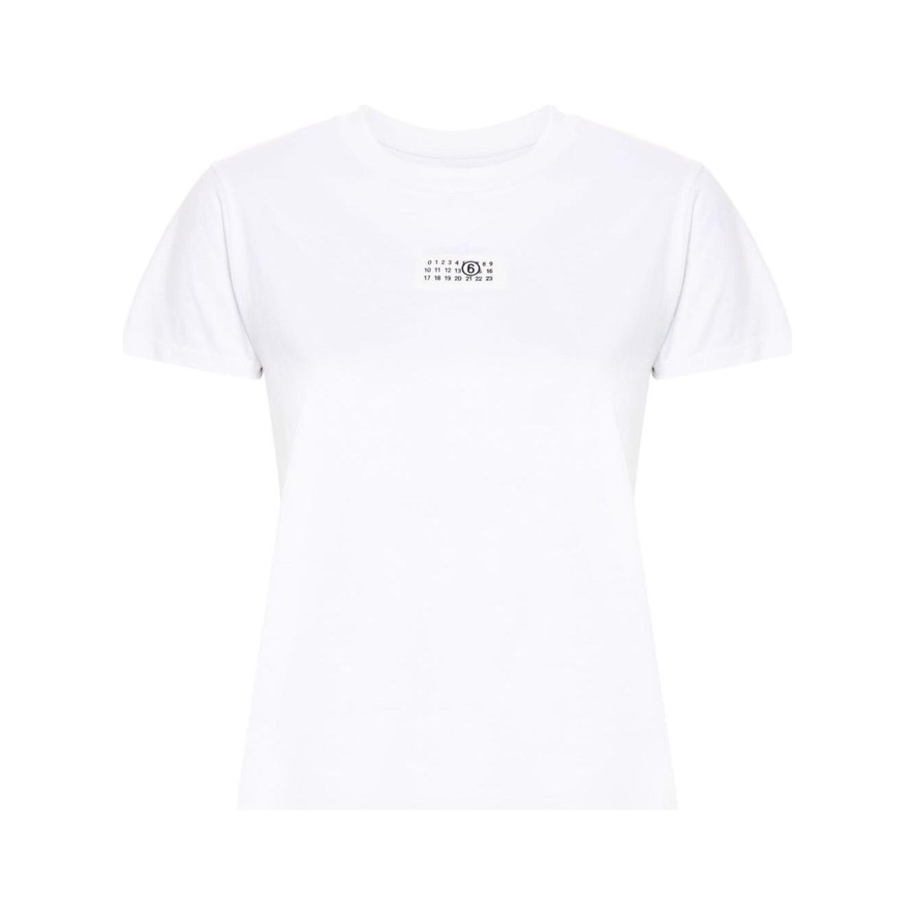 MM6 Maison Margiela T-shirts and Polos White Topwear MM6 Maison Margiela