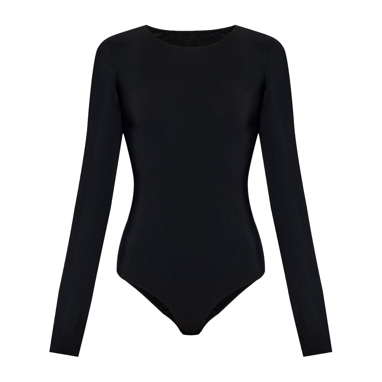 MM6 Maison Margiela Top Black Topwear MM6 Maison Margiela