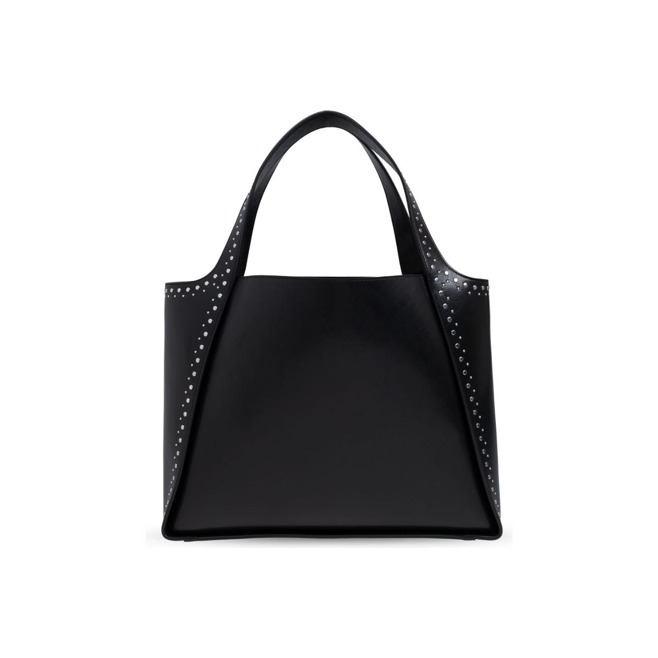 Stella McCartney black faux leather studded Tote Bag Shopper Stella McCartney