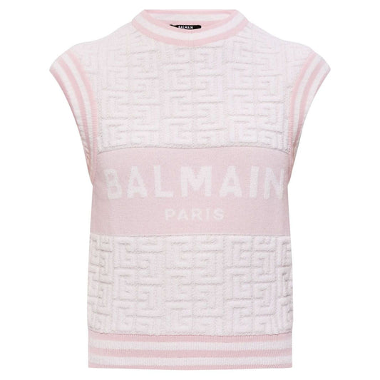 Balmain Top White Topwear Balmain