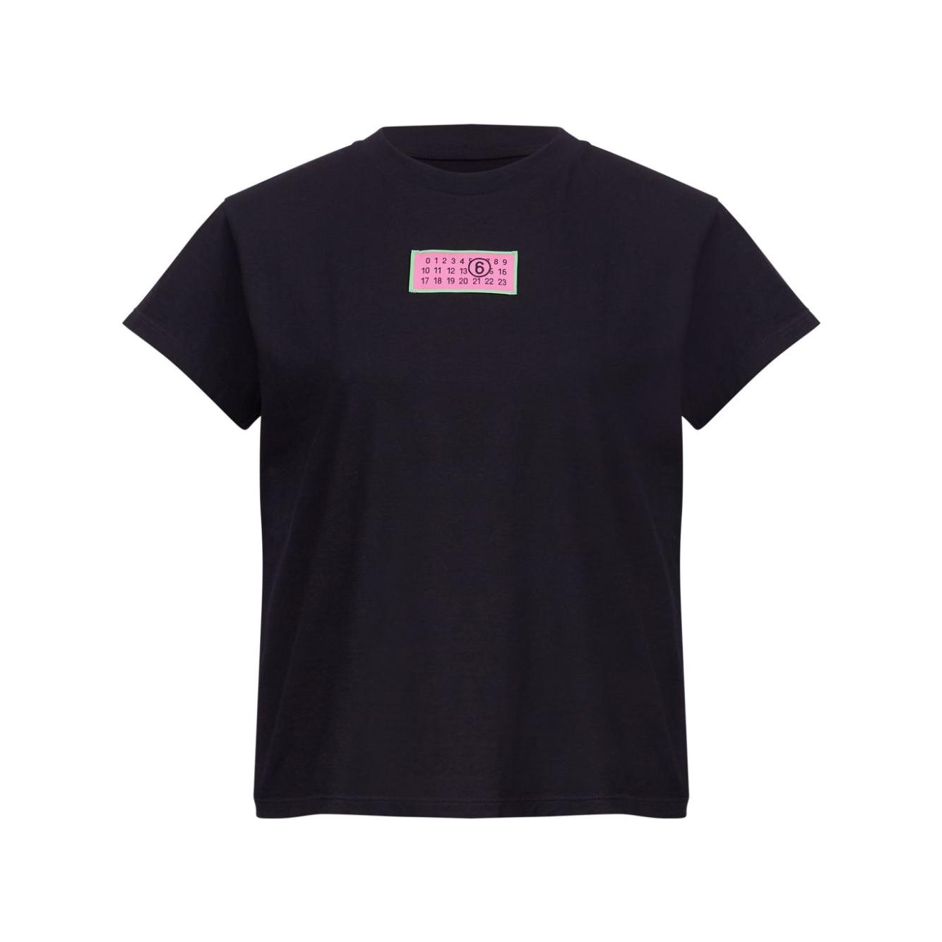 MM6 Maison Margiela T-shirts and Polos Black Topwear MM6 Maison Margiela