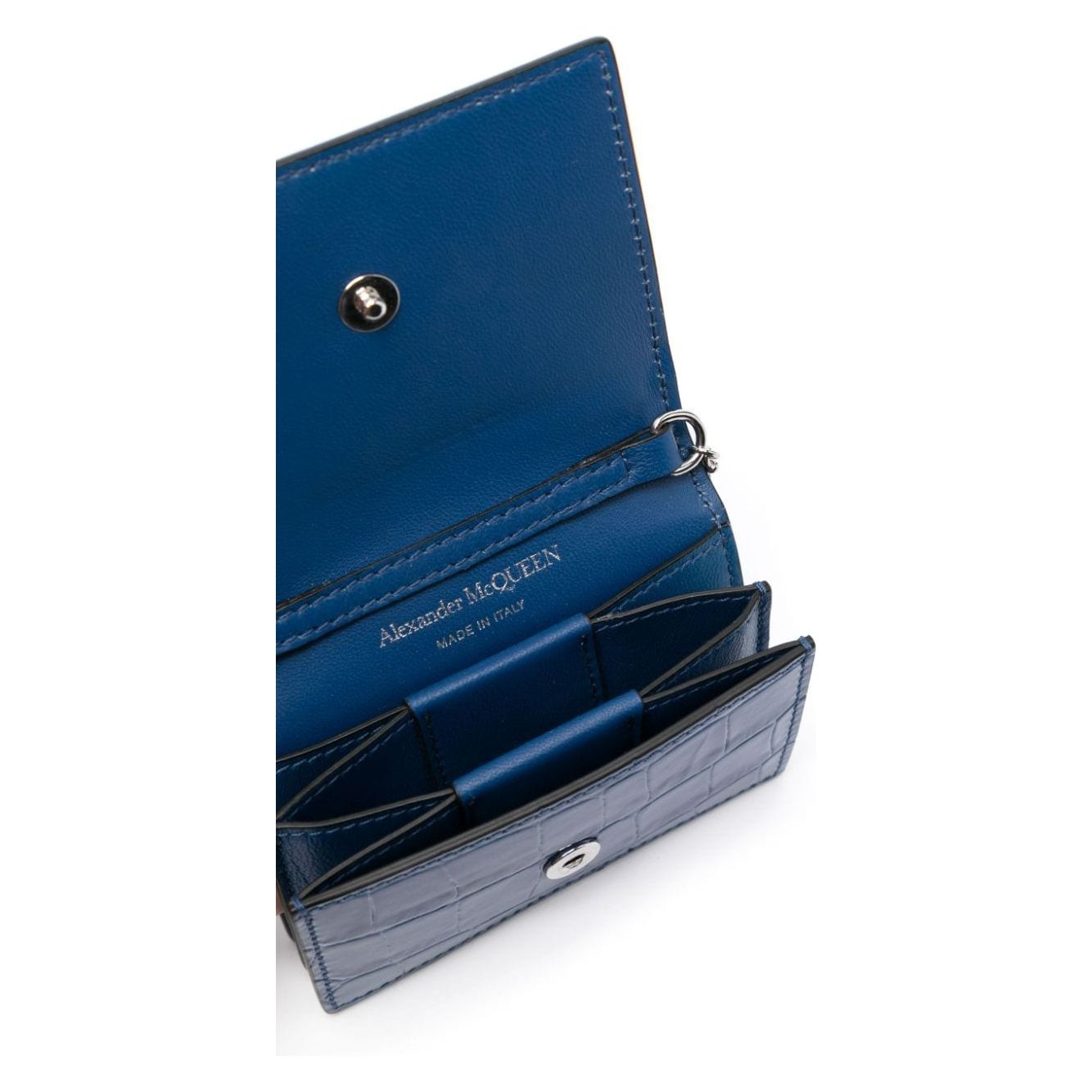 Alexander McQueen Wallets Blue Wallets Alexander Mcqueen