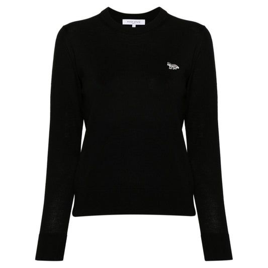 MAISON KITSUNE' Sweaters Black Topwear Maison Kitsune'