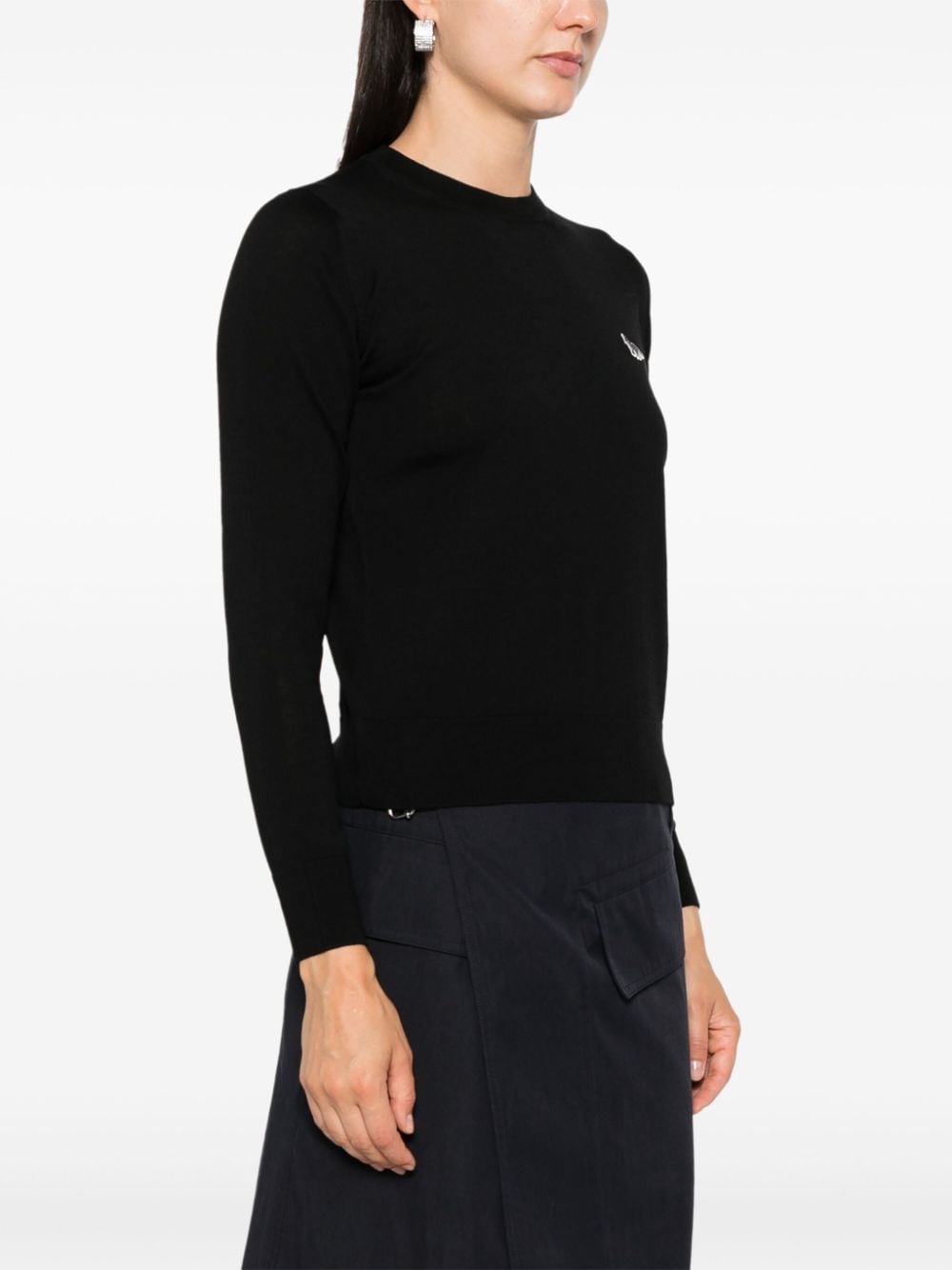 MAISON KITSUNE' Sweaters Black Topwear Maison Kitsune'