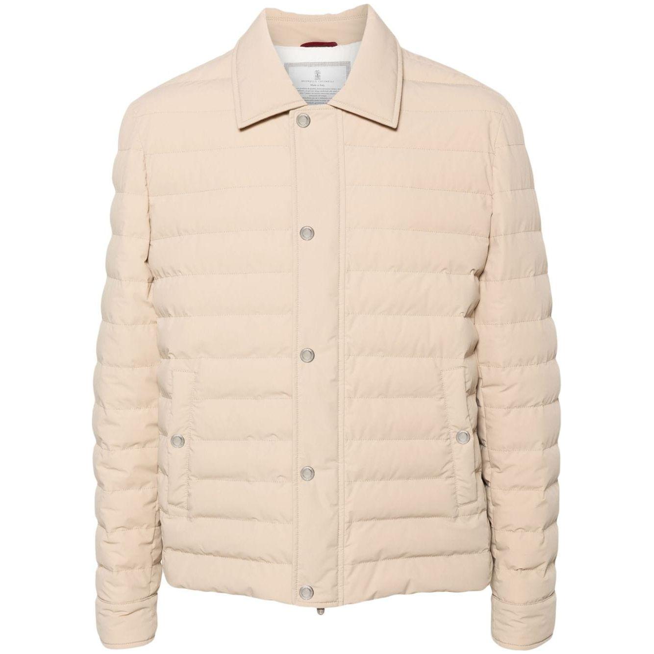 Brunello Cucinelli Coats Beige Jackets Brunello Cucinelli