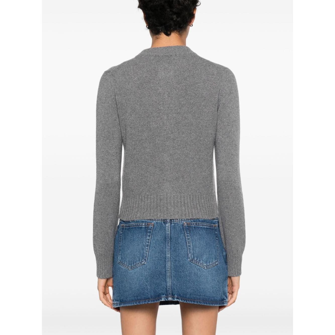 Ami Paris Sweaters Grey Topwear Ami Paris