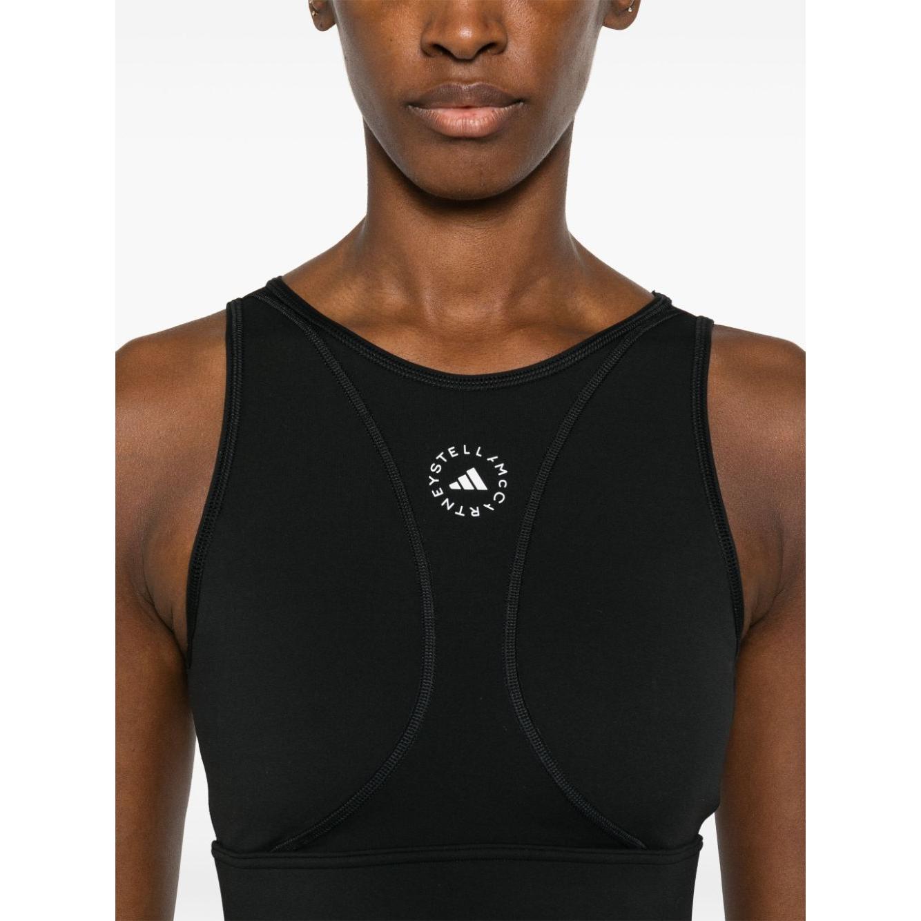 Adidas By Stella McCartney Top Black Topwear Adidas By Stella McCartney