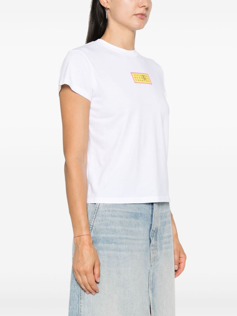 MM6 Maison Margiela T-shirts and Polos White Topwear MM6 Maison Margiela