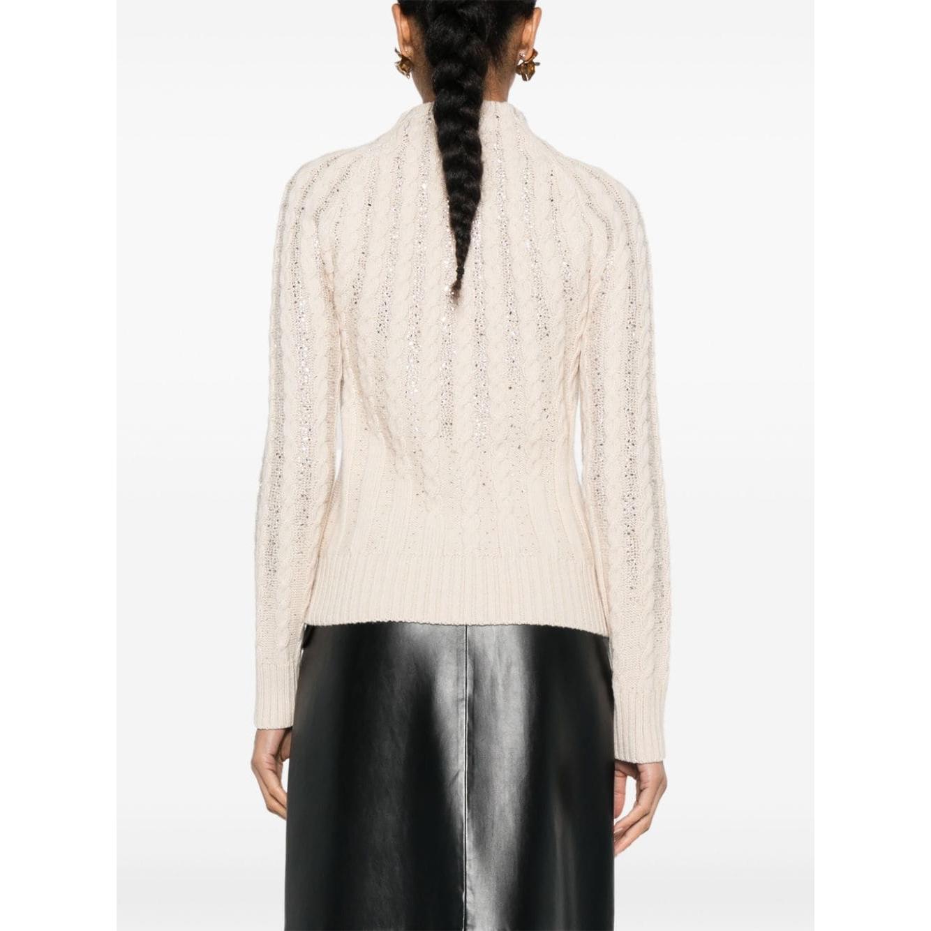 Ermanno Scervino Sweaters Beige Topwear Ermanno Scervino