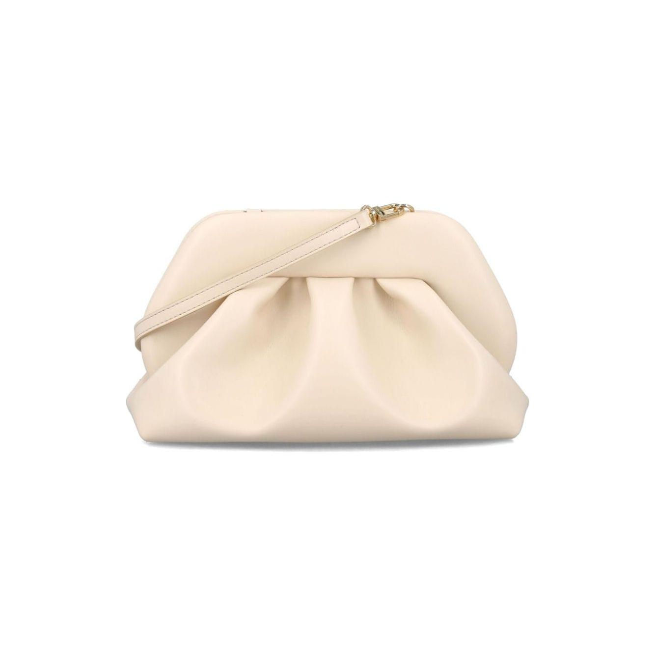 THEMOIRE' beige gathered detailing Bag Clutches Themoire'