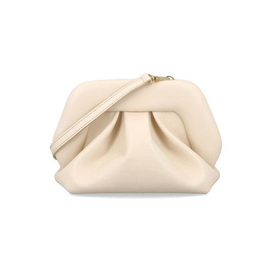 THEMOIRE' White Faux Leather Shoulder Bag Clutches Themoire'