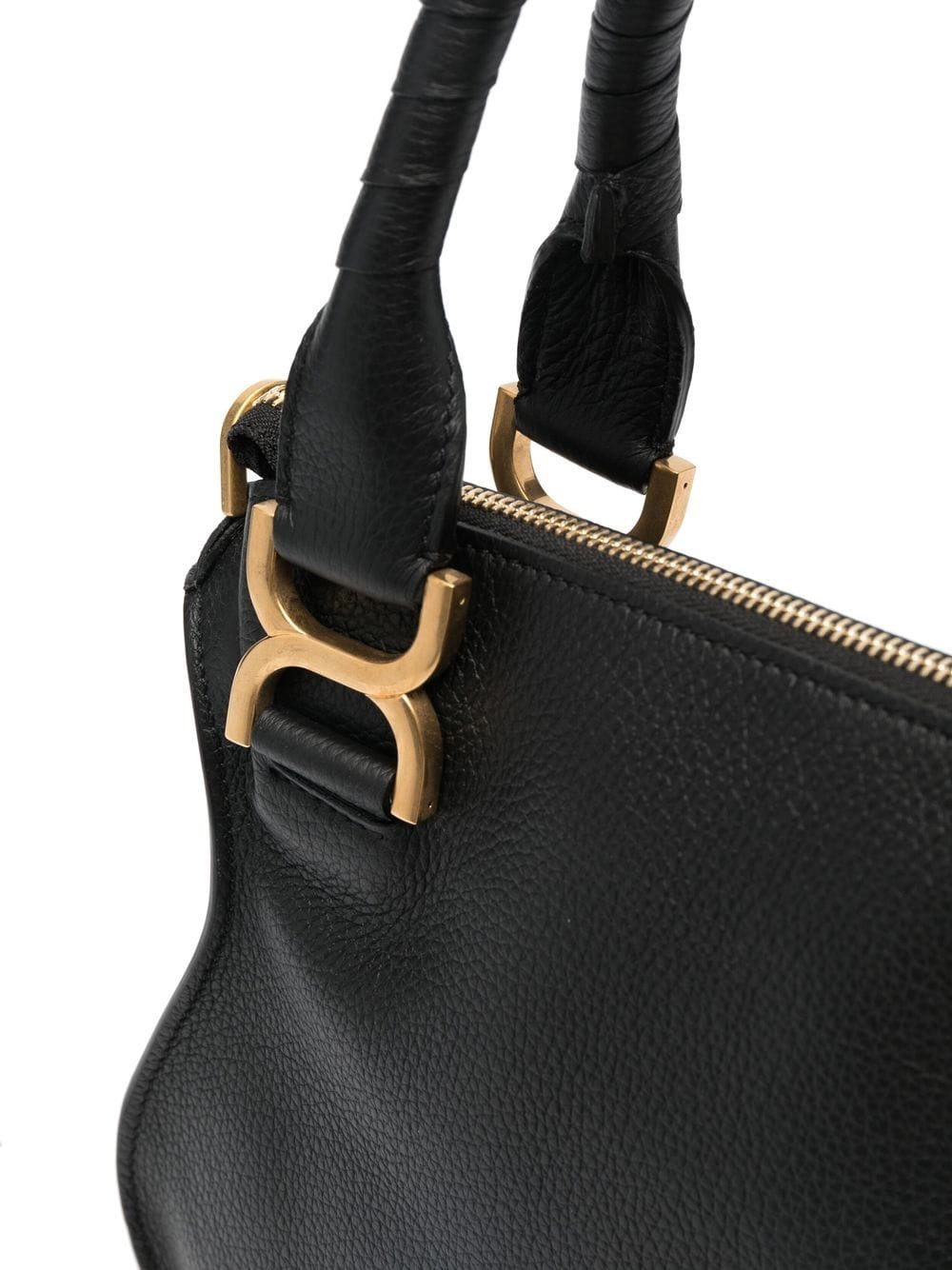 Chloè black calf leather grained Bag Handbag Chloè