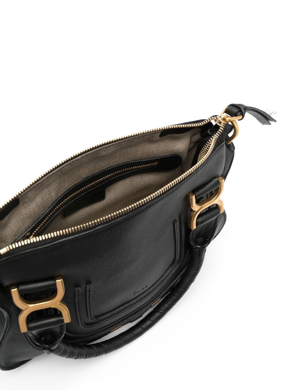 Chloè black calf leather grained Bag Handbag Chloè