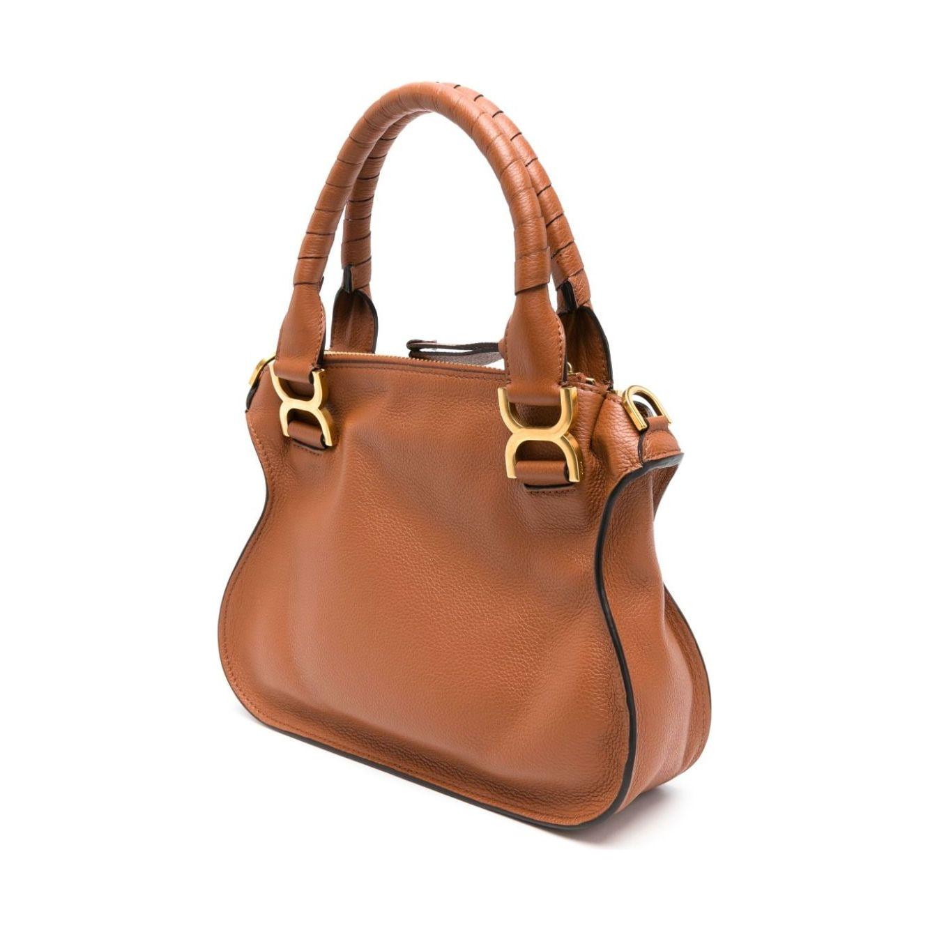 Chloè  brown calf leather grained Bag Handbag Chloè