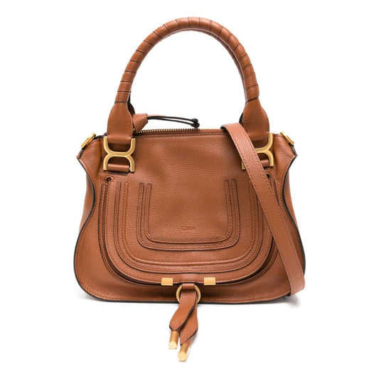 Chloè  brown calf leather grained Bag Handbag Chloè