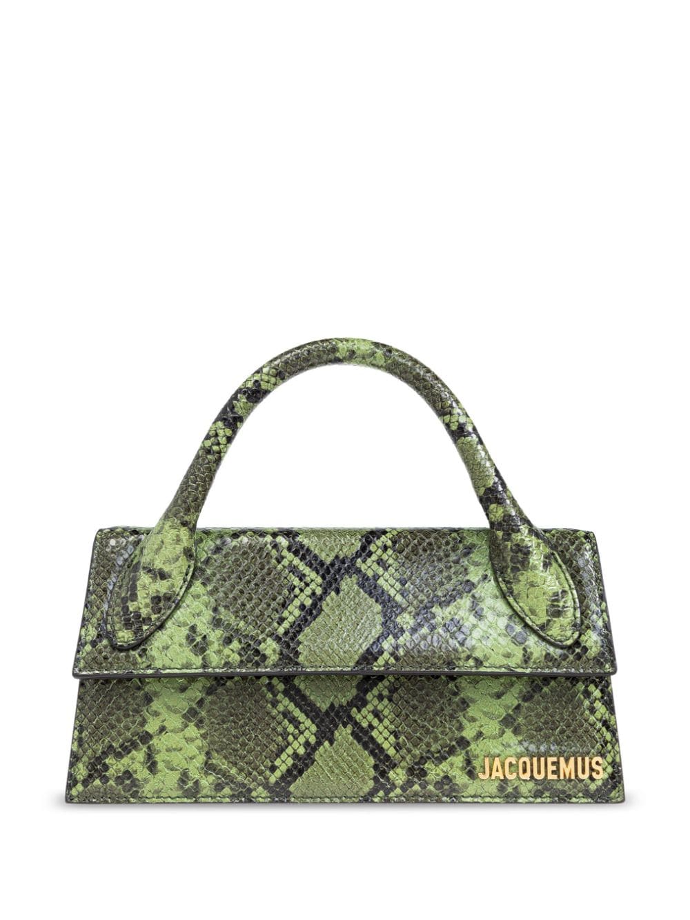 JACQUEMUS green calf leather snakeskin effect Bag Handbag JACQUEMUS