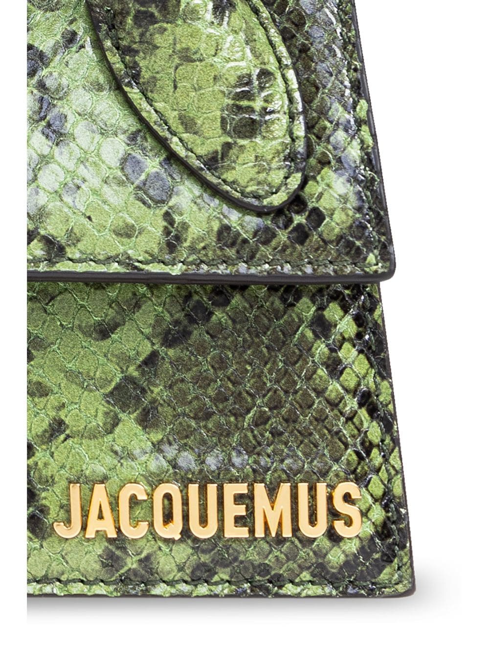 JACQUEMUS green calf leather snakeskin effect Bag Handbag JACQUEMUS