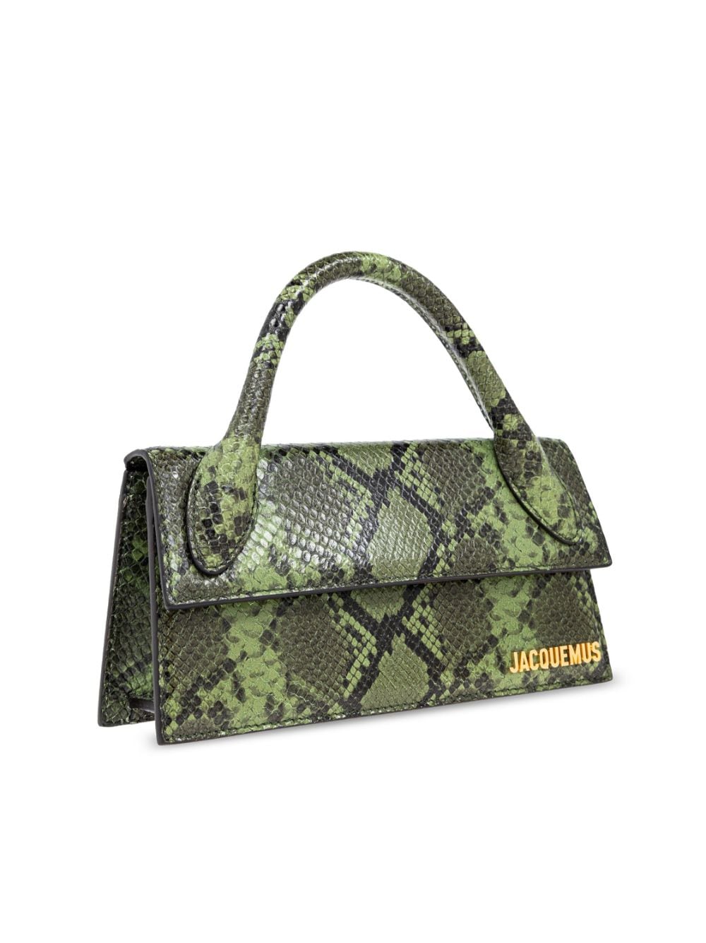 JACQUEMUS green calf leather snakeskin effect Bag Handbag JACQUEMUS