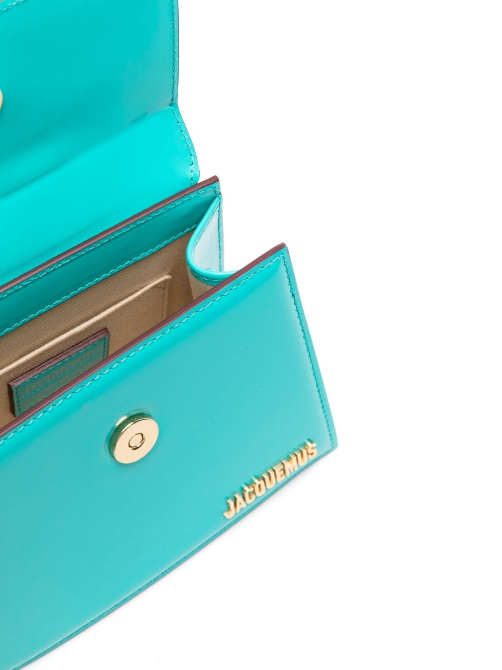 JACQUEMUS turquoise blue-green calf leather Bag Handbag JACQUEMUS