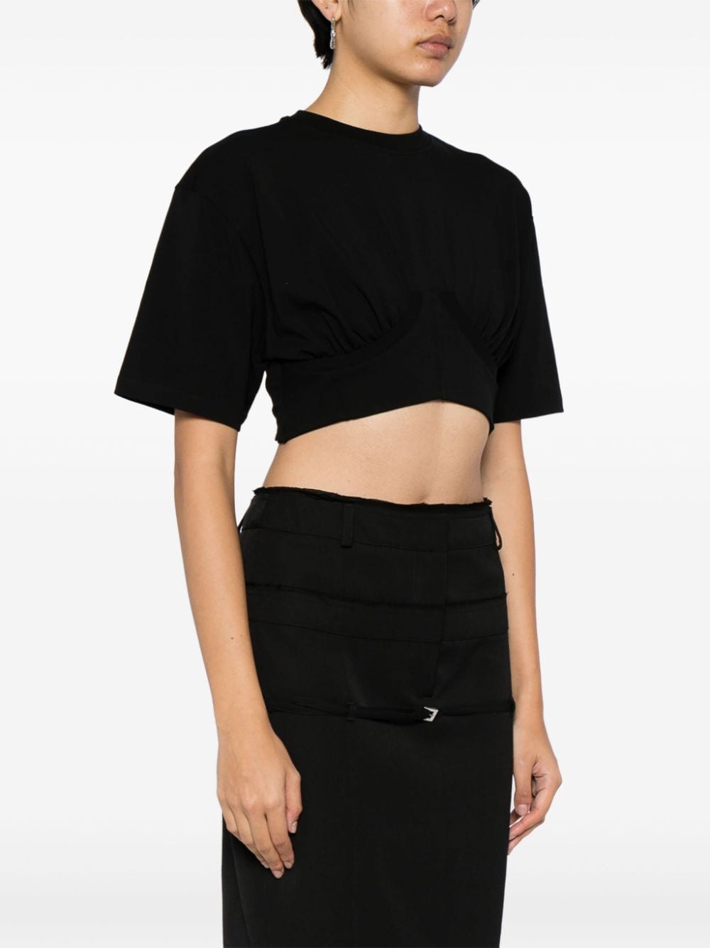 JACQUEMUS T-shirts and Polos Black Topwear JACQUEMUS