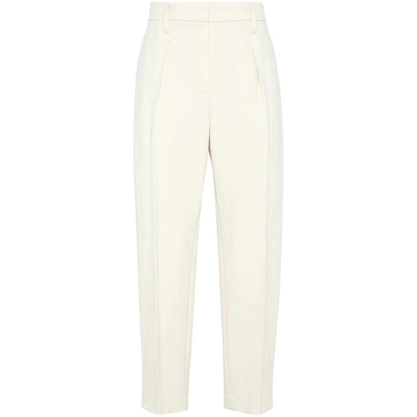 Brunello Cucinelli Trousers White Trousers Brunello Cucinelli