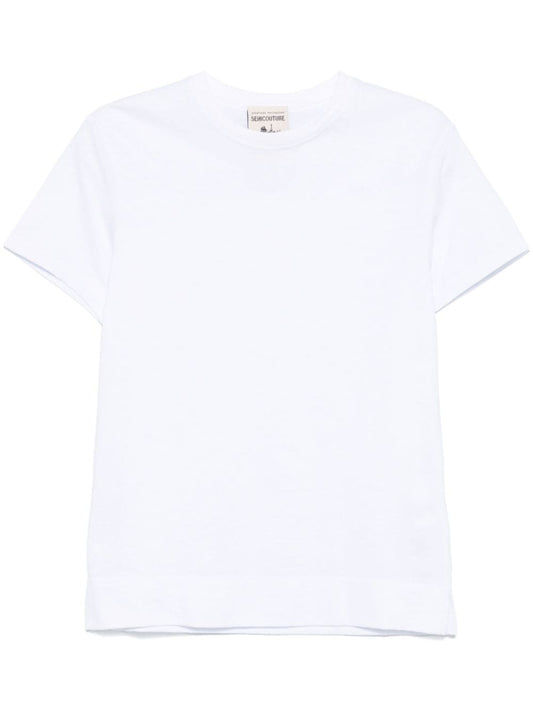 Semicouture T-shirts and Polos White Topwear Semicouture