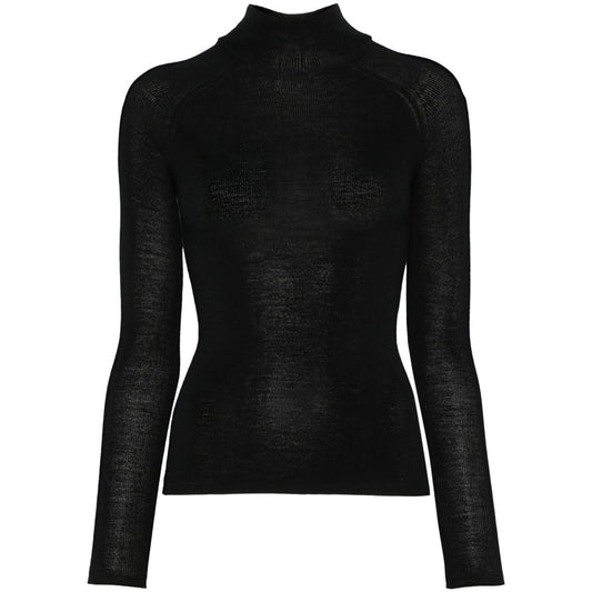 Majestic Sweaters Black Topwear Majestic