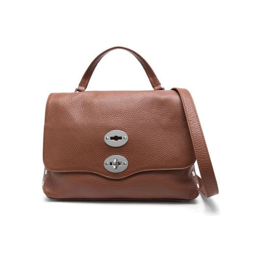 Zanellato brown leather pebbled texture Bag Handbag Zanellato