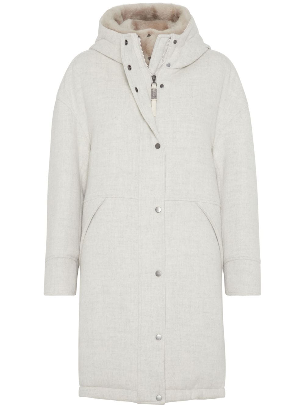 Brunello Cucinelli Coats Light Grey Jackets Brunello Cucinelli