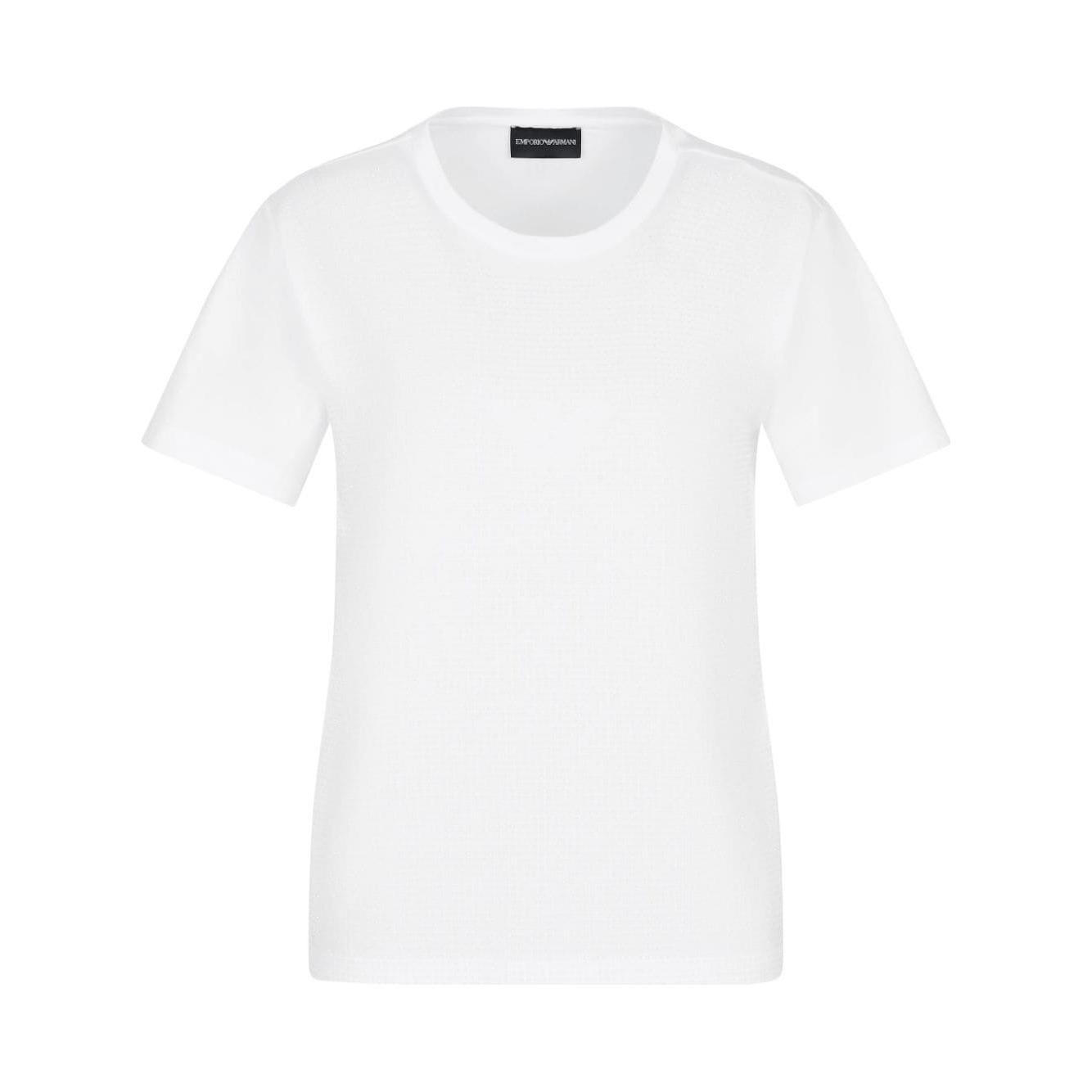 Emporio Armani T-shirts and Polos White Topwear Emporio Armani