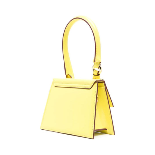 JACQUEMUS lemon yellow calf leather handbag Handbag JACQUEMUS